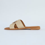 Woven Push In Sandal.CIARRA Trim.