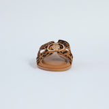 Woven Push In Sandal.CIARRA Trim.