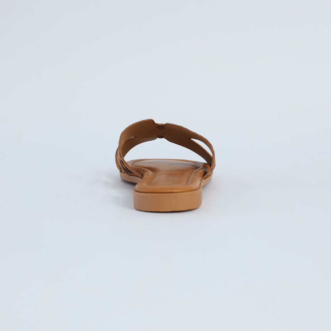 Woven Push In Sandal.CIARRA Trim.