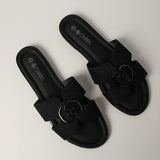 Woven Push In Sandal.CIARRA Trim.