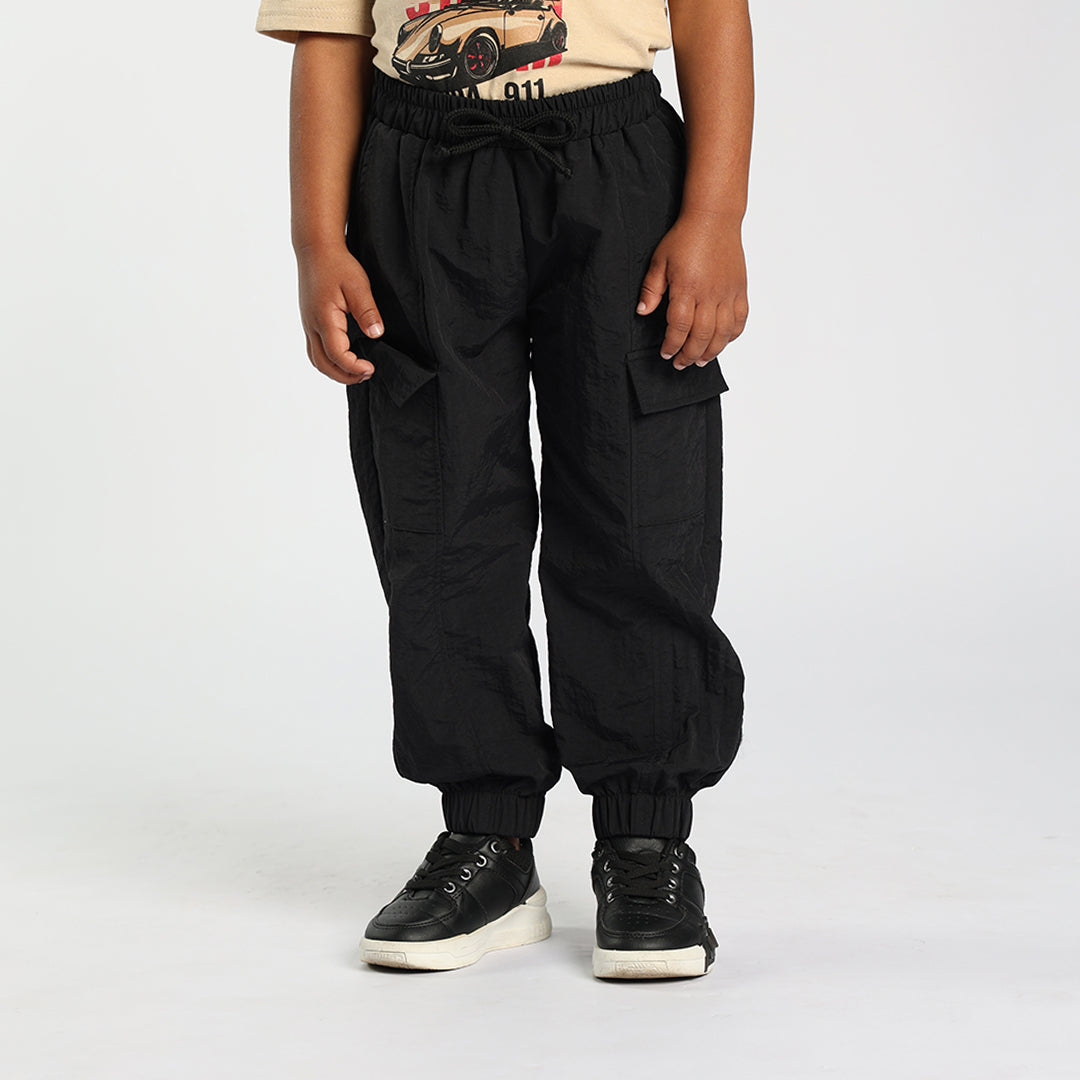 PRE-BOYS MODA BLACK TASLON CARGO JOGGER