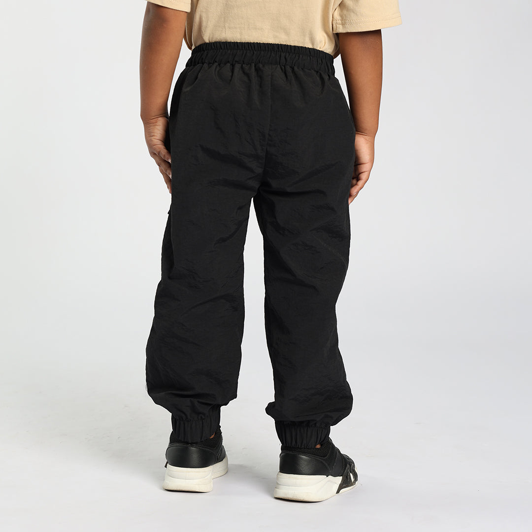 PRE-BOYS MODA BLACK TASLON CARGO JOGGER