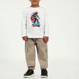 PRE-BOYS MODA TAUPE TASLON CARGO JOGGER