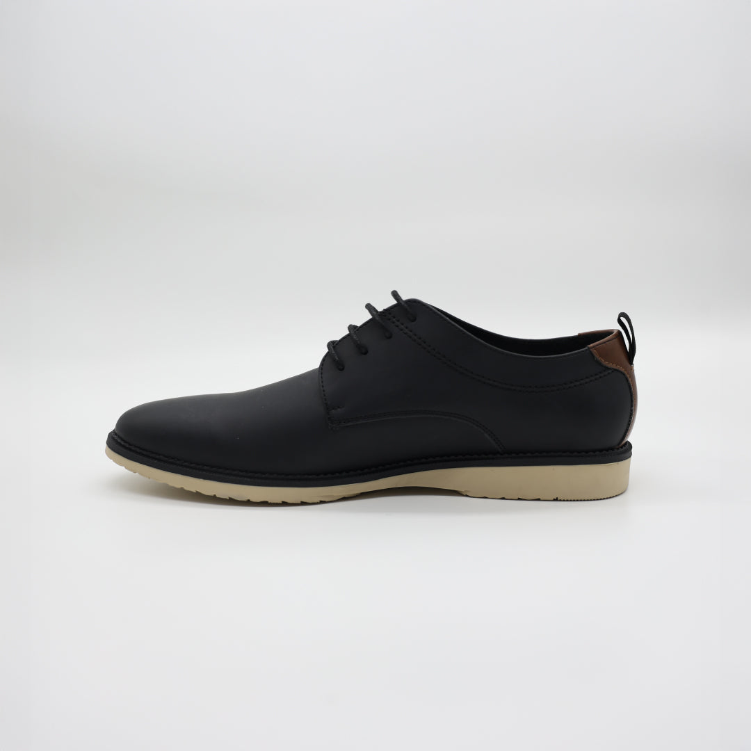 Zaff Black Lace up Formal Shoe