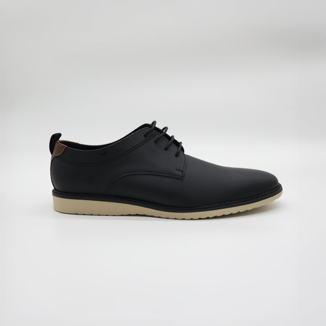 Zaff Black Lace up Formal Shoe