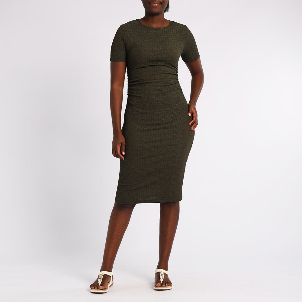 Alora Ladies Olive Dress