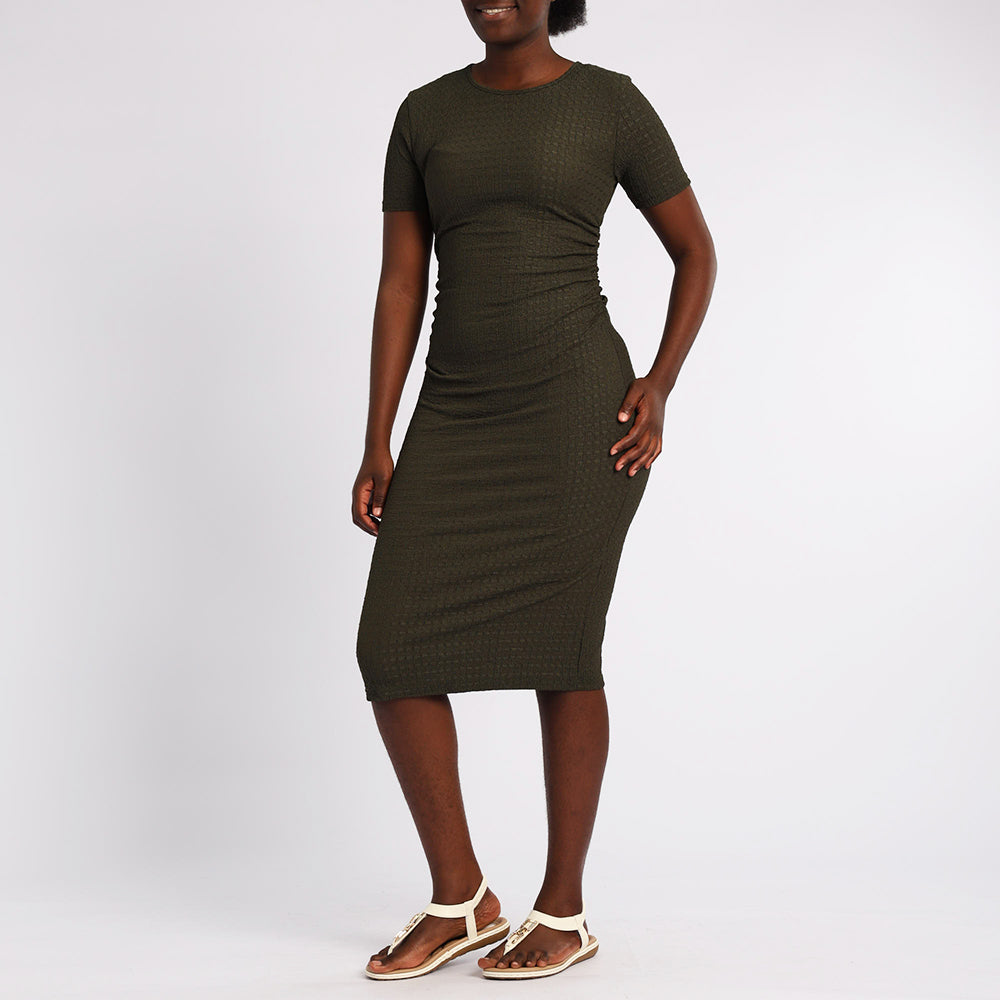 Alora Ladies Olive Dress