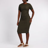 Alora Ladies Olive Dress