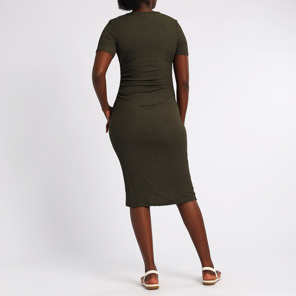 Alora Ladies Olive Dress