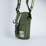 Ripstop Nylon Crossbody Bag.White Trb Print.