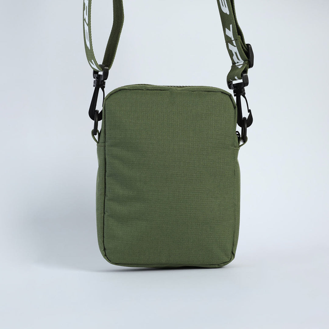 Ripstop Nylon Crossbody Bag.White Trb Print.