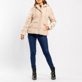 STONE JACKET WITH HOOD DETAIL