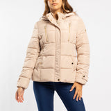 STONE JACKET WITH HOOD DETAIL