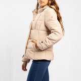 STONE JACKET WITH HOOD DETAIL