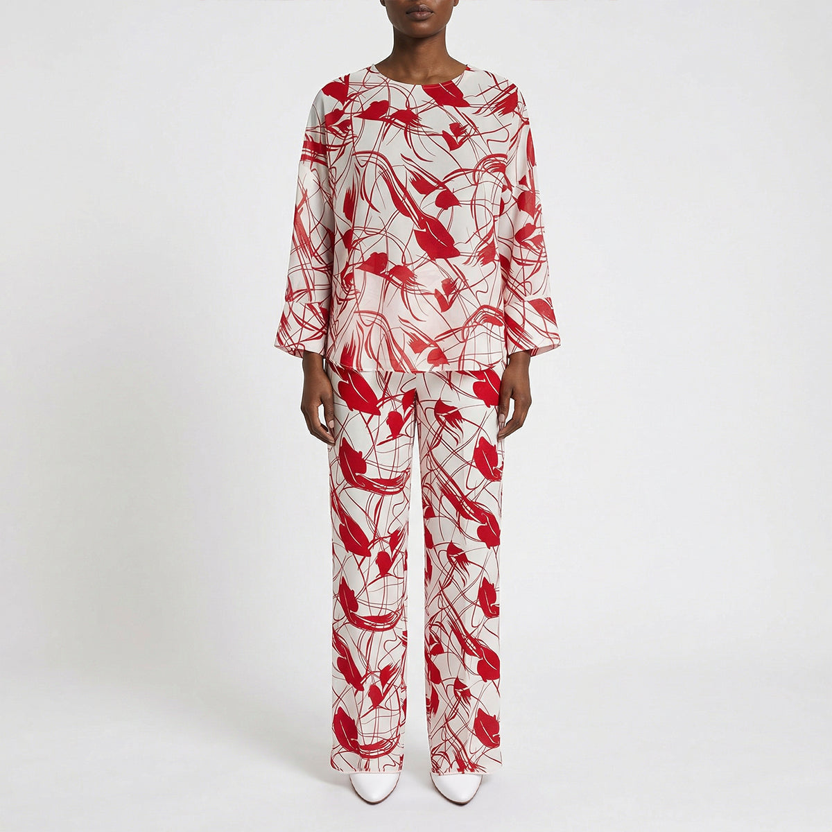ALORA LADIES PRINTED TOP