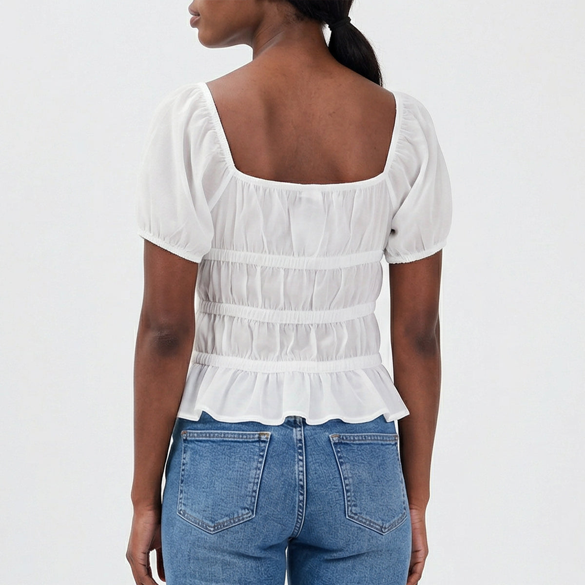 ALORA LADIES WHITE TOP