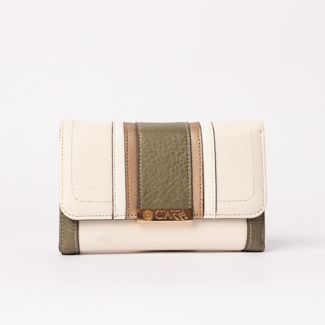 Flap Wallet.Colourblocking.