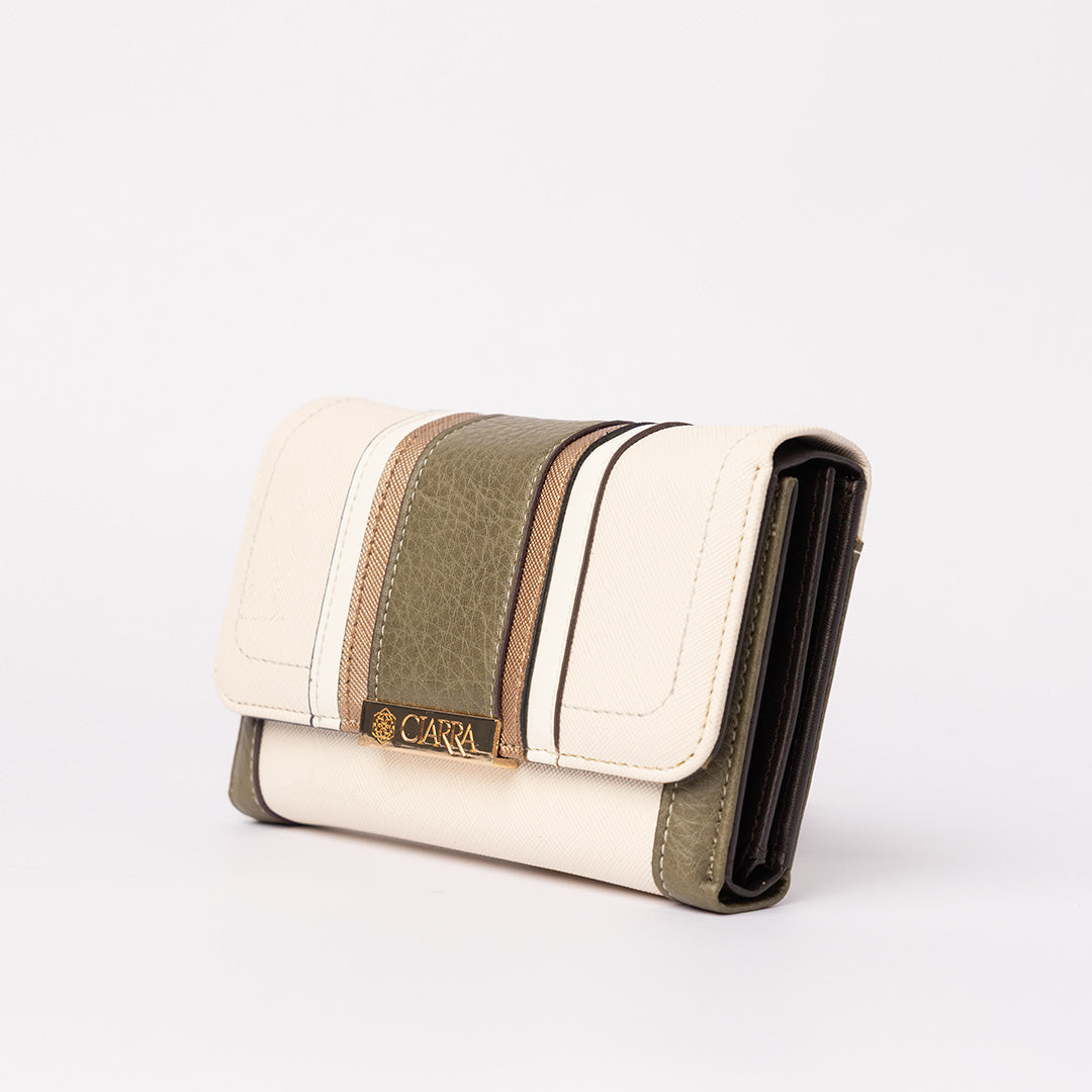Flap Wallet.Colourblocking.