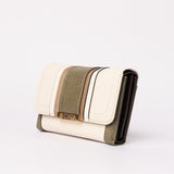 Flap Wallet.Colourblocking.