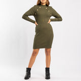 LONG SLEEVE  KNITWEAR DRESS