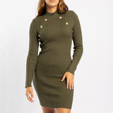 LONG SLEEVE  KNITWEAR DRESS
