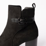 BLACK SUEDE CHELSEA BOOT