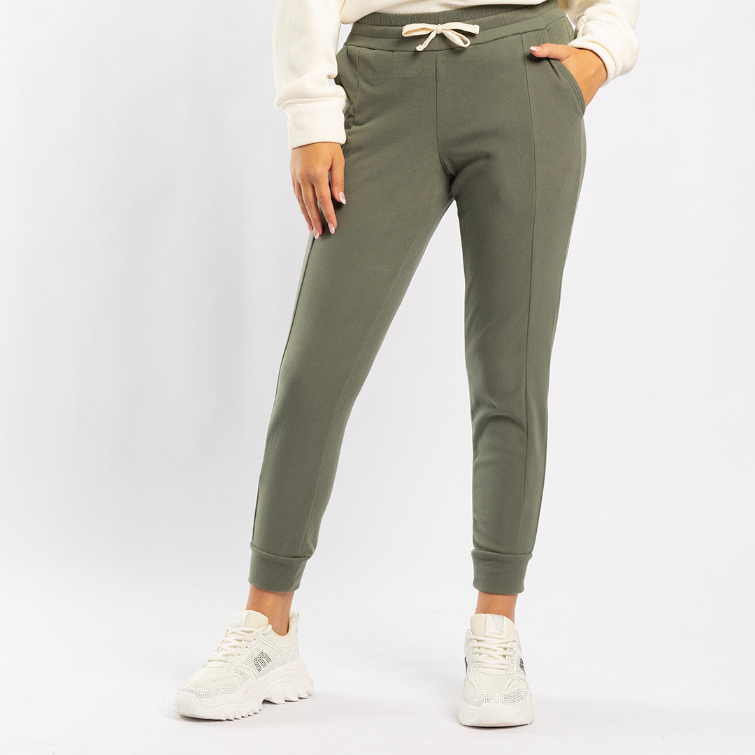 OLIVE FLEECE JOGGER