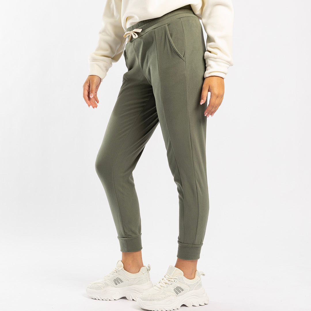 OLIVE FLEECE JOGGER