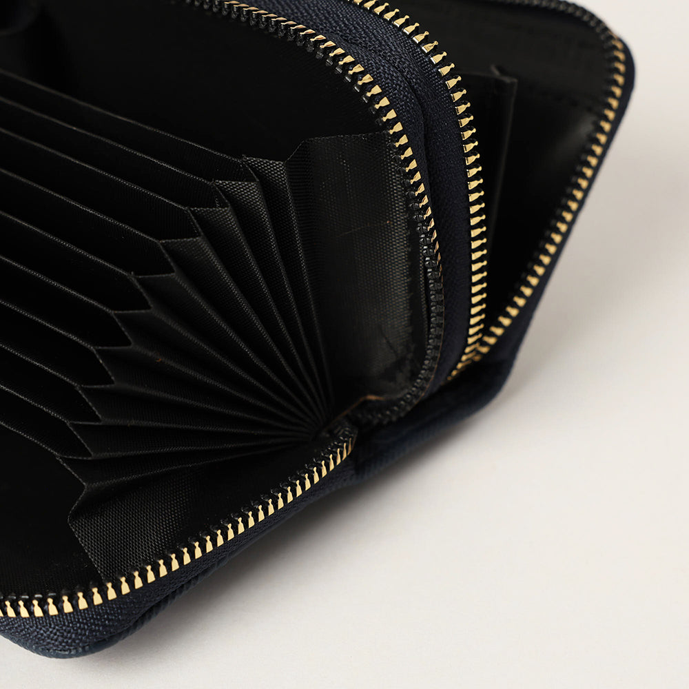 Chain Pu Double Zip Around Card Holder.