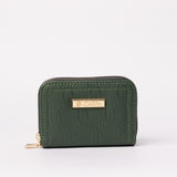 Chain Pu Double Zip Around Card Holder.