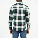 MENS GREEN CHECK LONG SLEEVE SHACKET