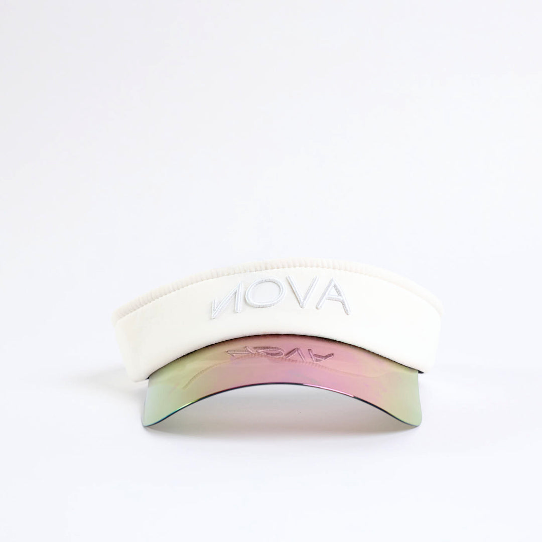 Nylon Visor.Holographic Peak. NOVA Fashion Fusion
