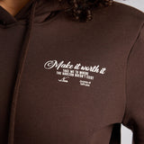Brown  Hooded Sweater