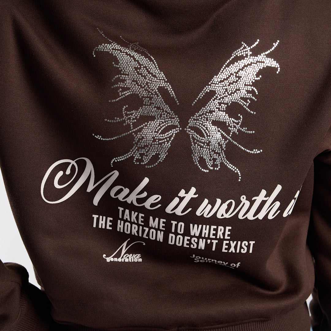 Brown  Hooded Sweater