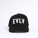 Twill Peak Cap.EVLV Applique Detail. EVOLVE Fashion Fusion