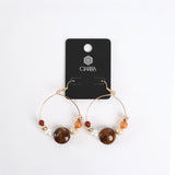 Beaded Hoop Earrings. CIARRA Fashion Fusion