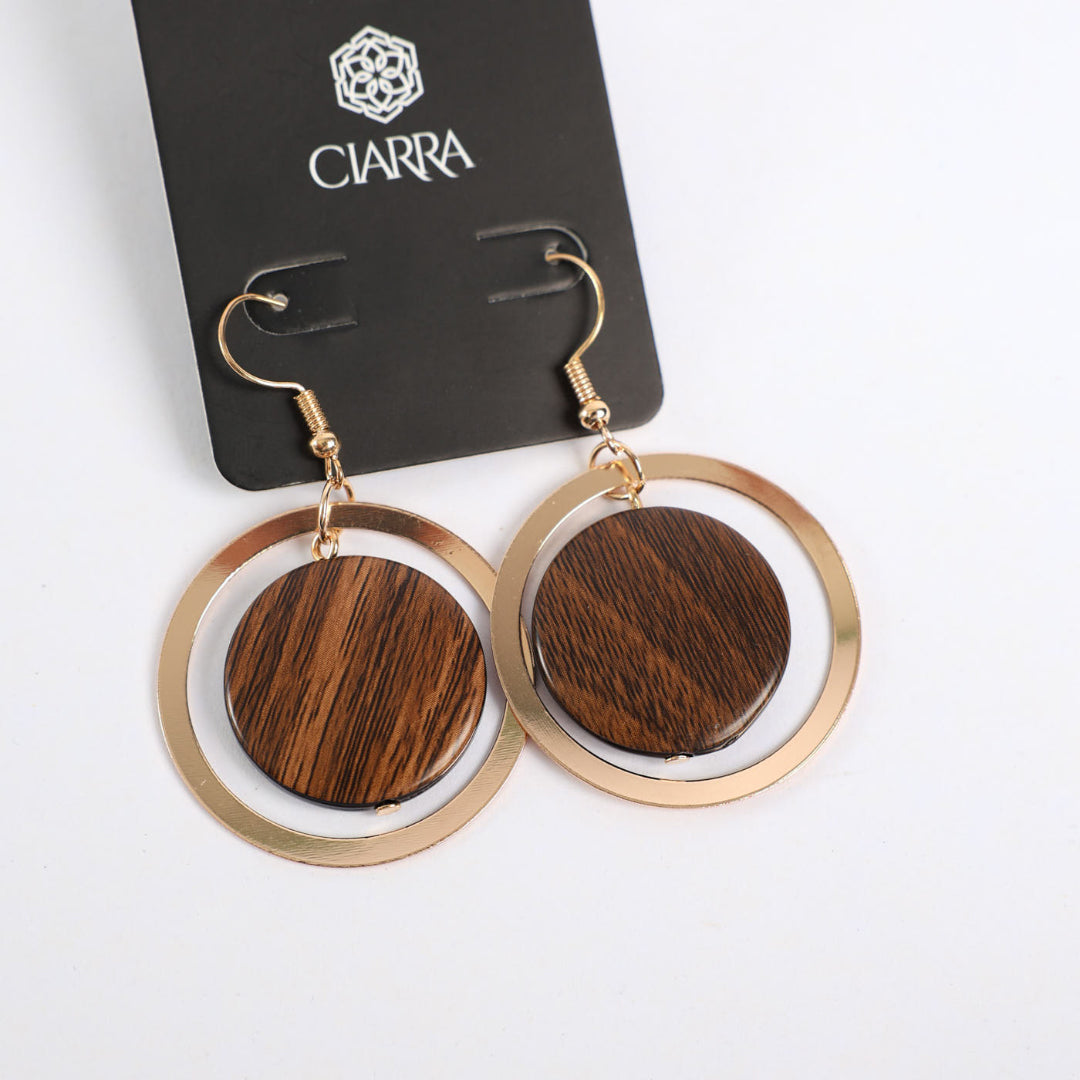 Textured Hoop Earrings. CIARRA Fashion Fusion