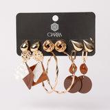 6 Pack Textured Earring Set.