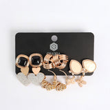 6 Pack Earring Set. CIARRA Fashion Fusion