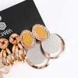 6 Pack Earring Set CIARRA Fashion Fusion
