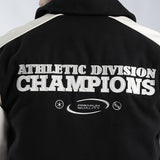 MENS ZAFF BLACK/STONE BASEBALL JACKET