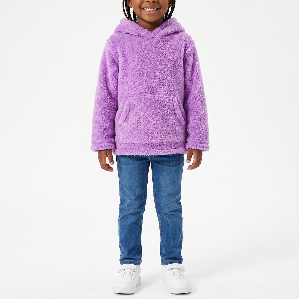 PURPLE LONG SLEEVE SWEATER (WITH HOODY)
