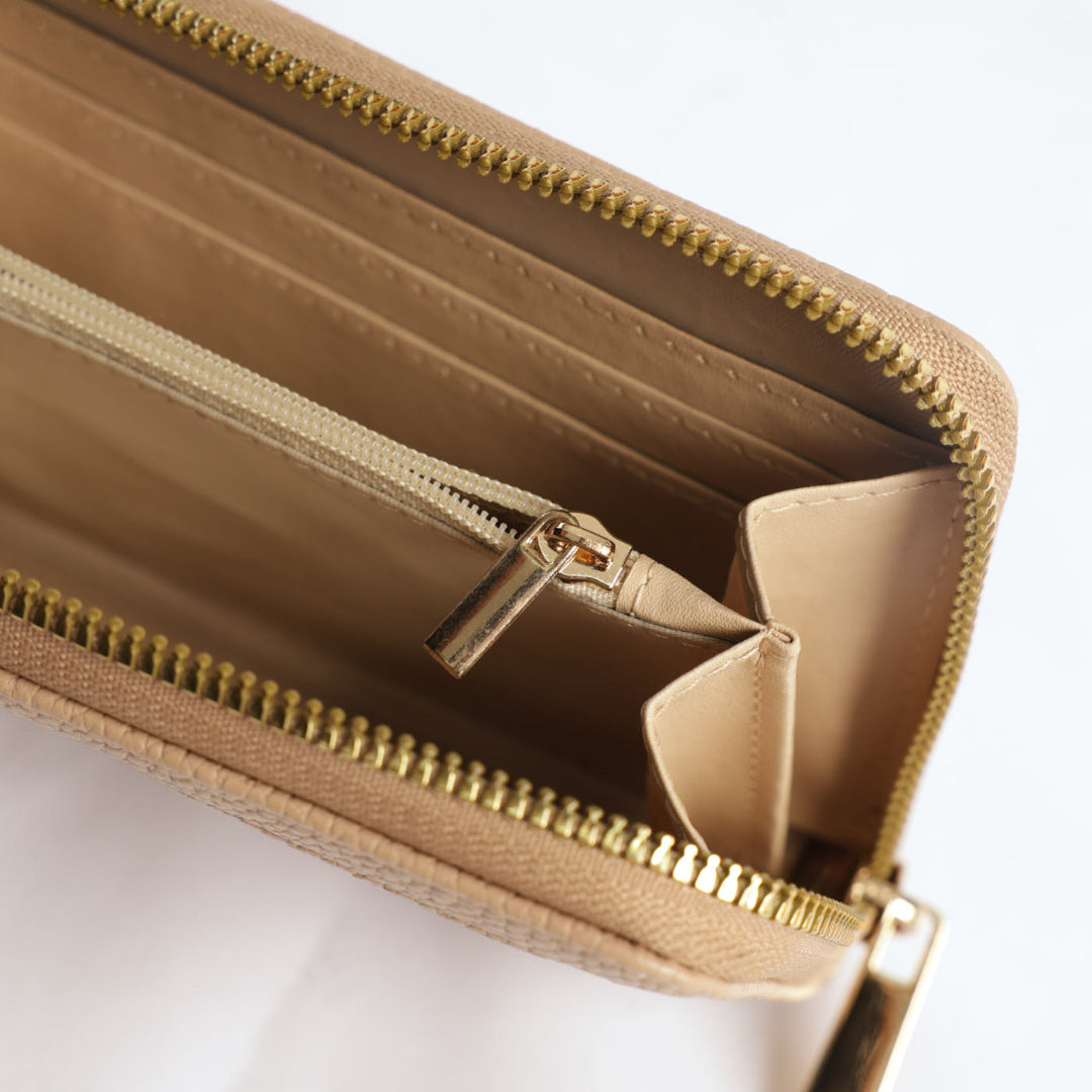 Zip Around Wallet.Tape Detail.