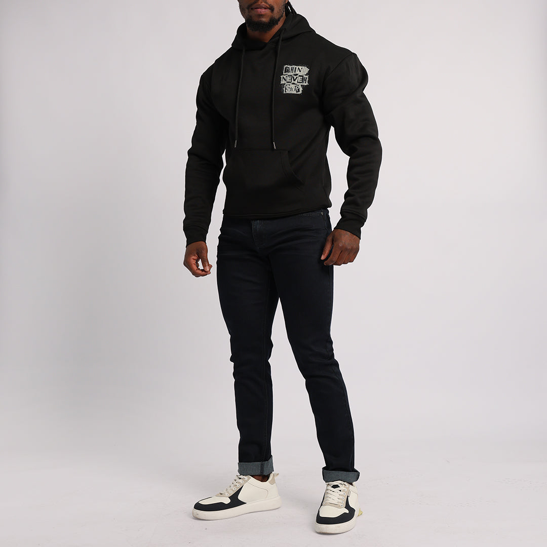 Black Graphic Hoody