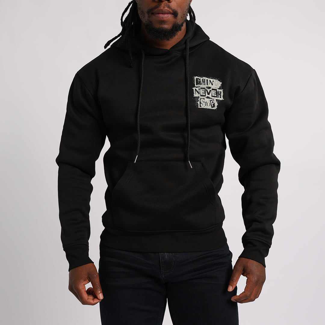 Black Graphic Hoody