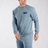 Steel Blue Graphic Sweater