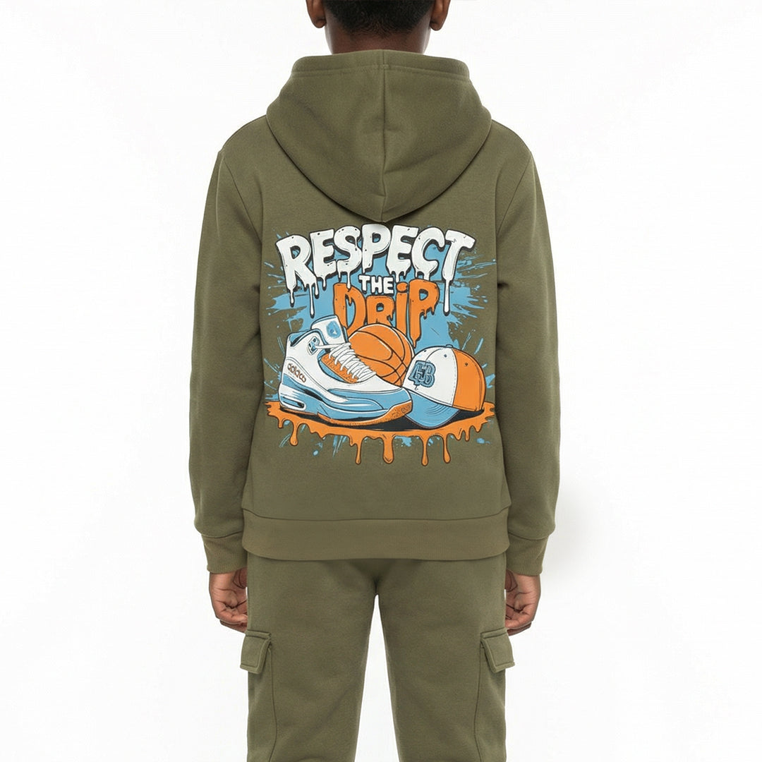 Olive Fleece Hoody
