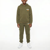 Olive Fleece Hoody