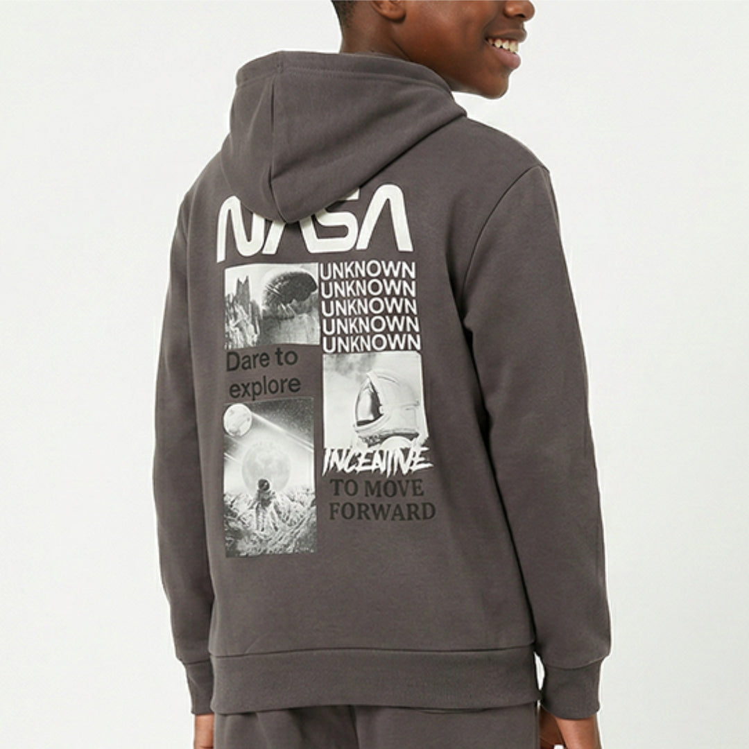 Charcoal Fleece Hoody