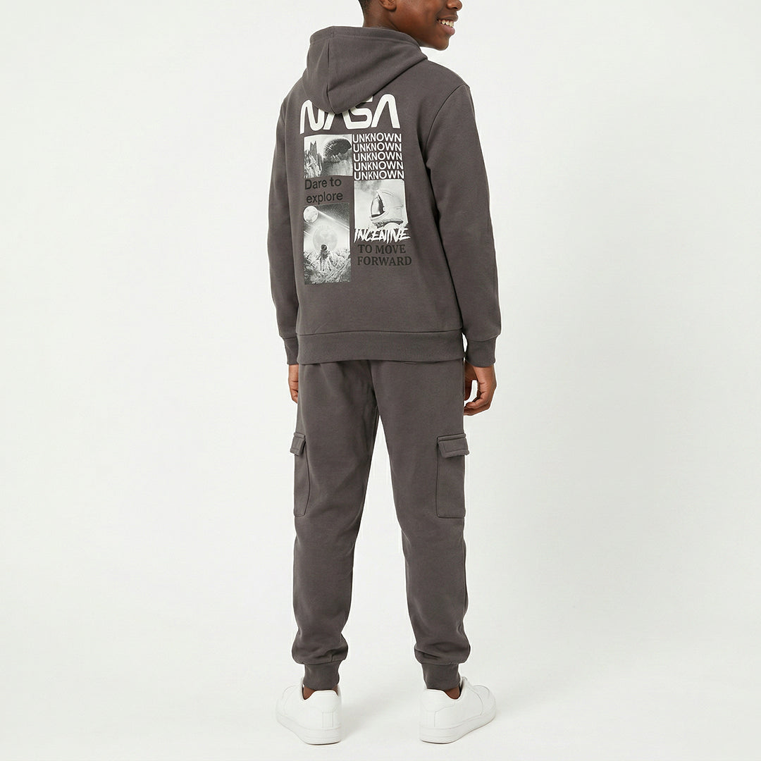 Charcoal Fleece Hoody